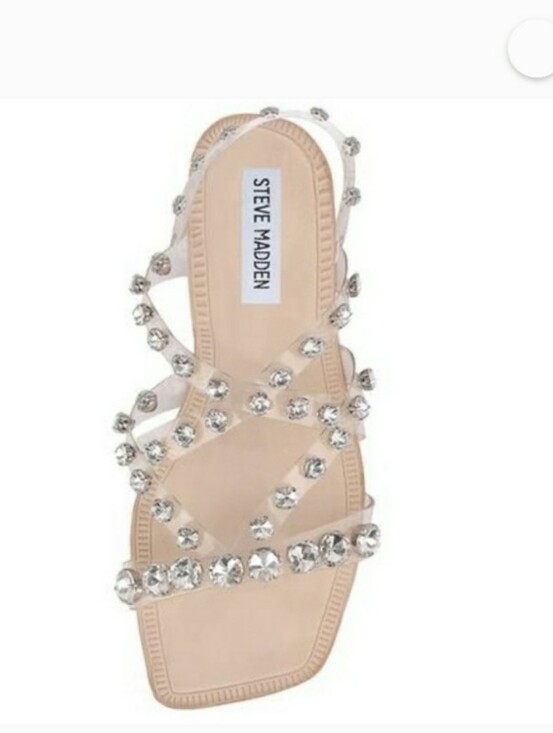 Steve Madden Shoes - STEVE MADDEN JOLI Rhinestone PVC Sandals  Size 11
